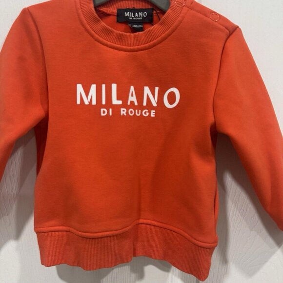 Baby‎ Milano Di Rogue Baby Summer Signature Fleece Sweatshirt Orange 18-24 M - Picture 2 of 8